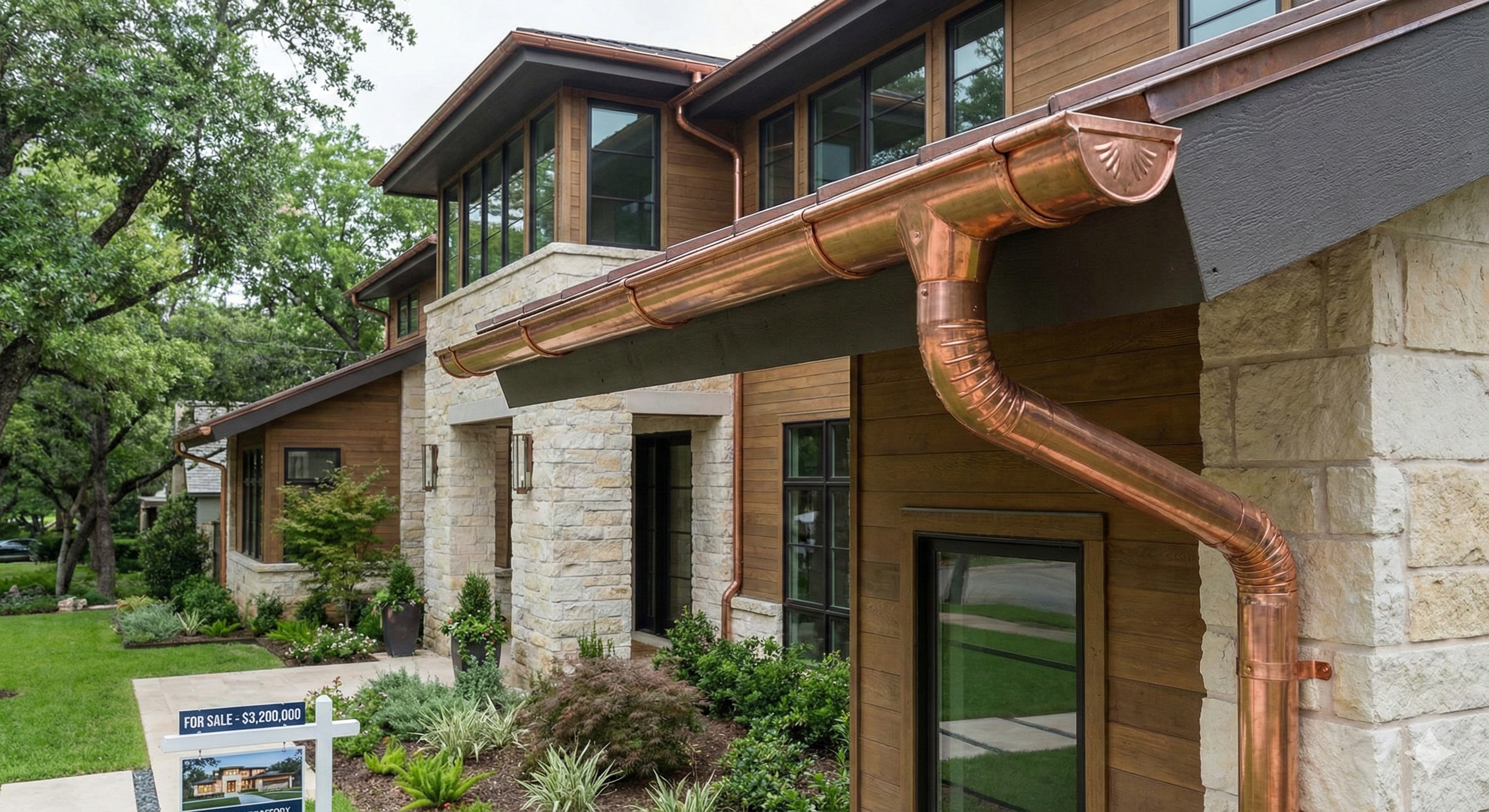 Copper Gutters